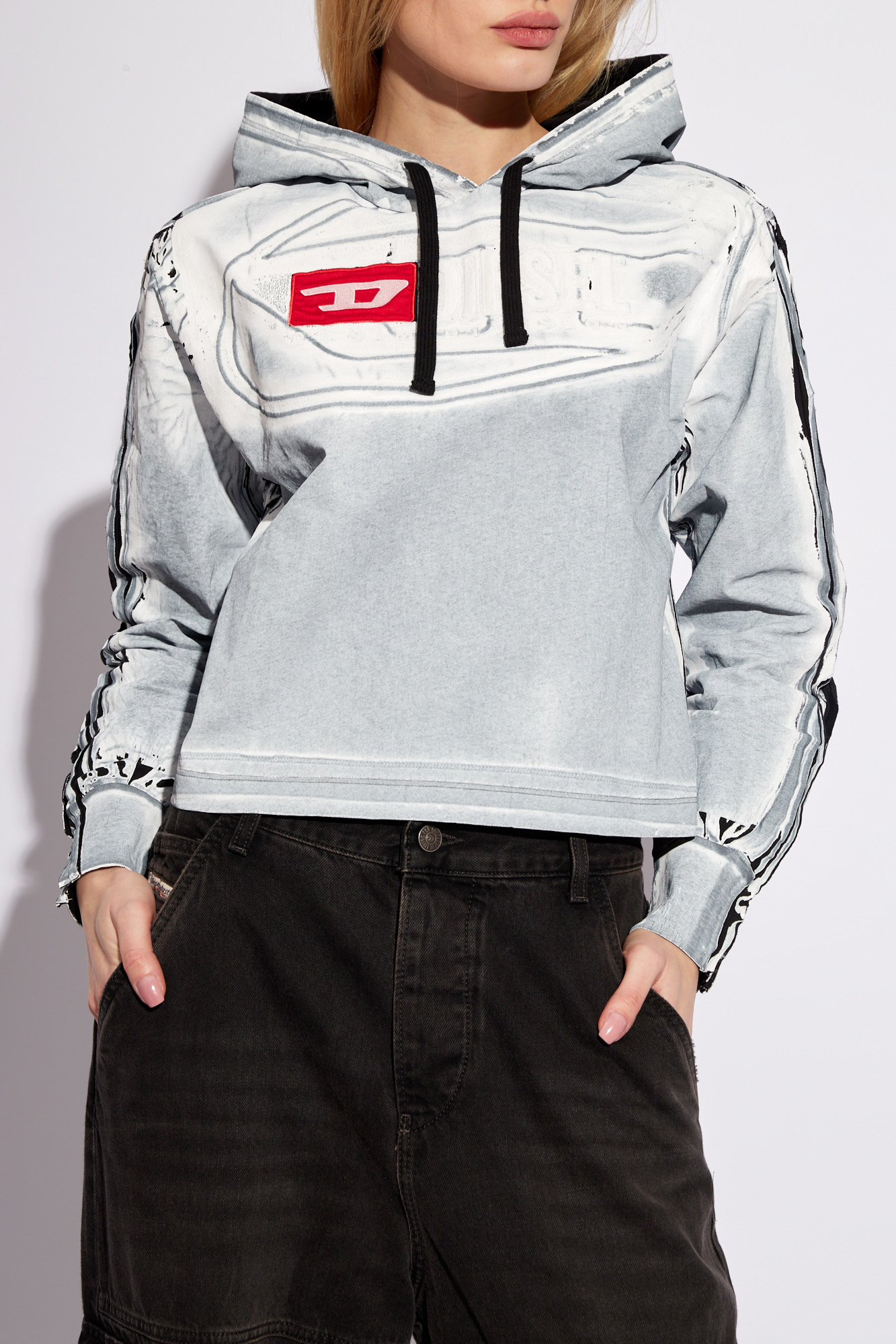 Diesel hot sale cropped hoodie